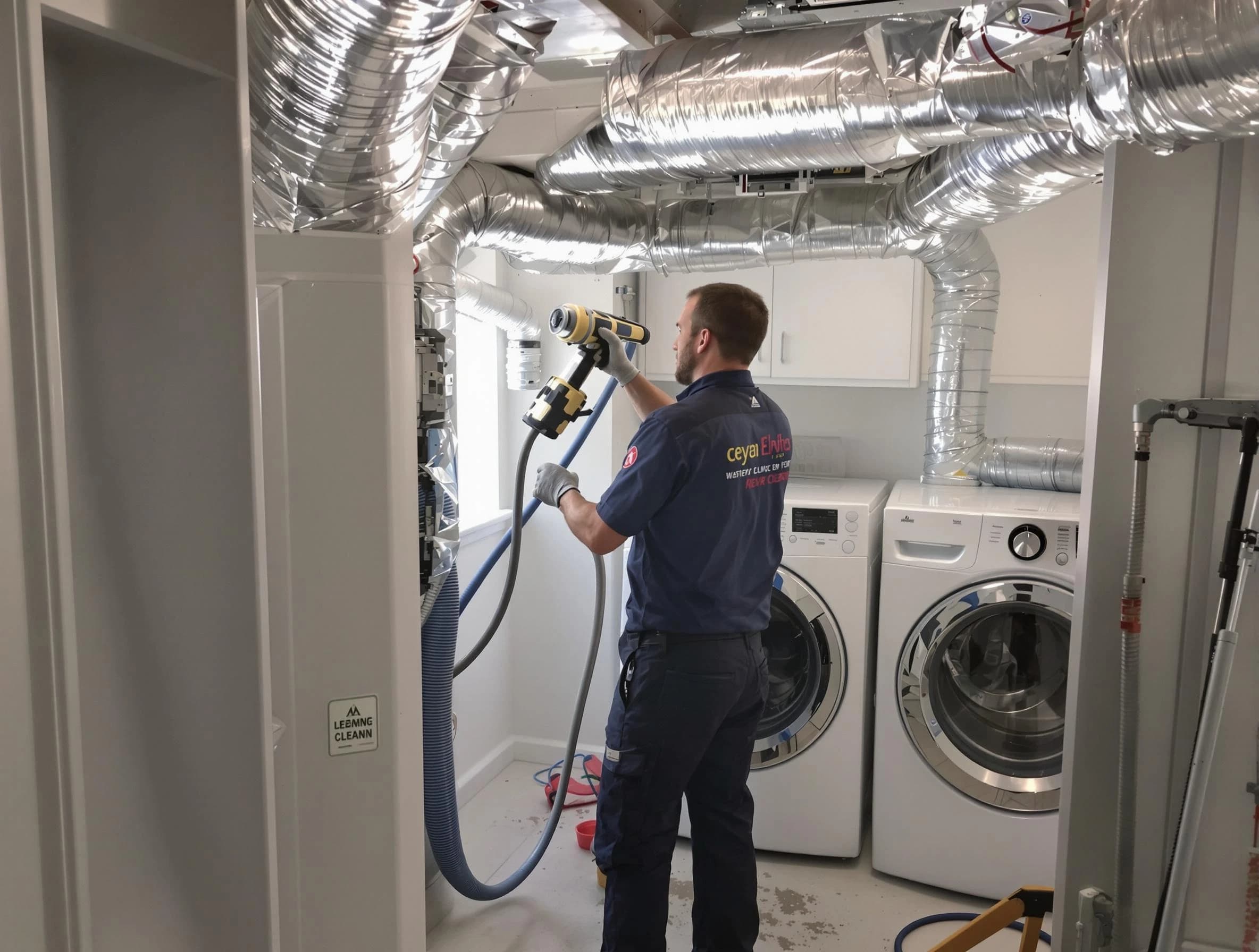 South Salt Lake Dryer Vent Cleaning specialist using advanced equipment for thorough duct cleaning in South Salt Lake
